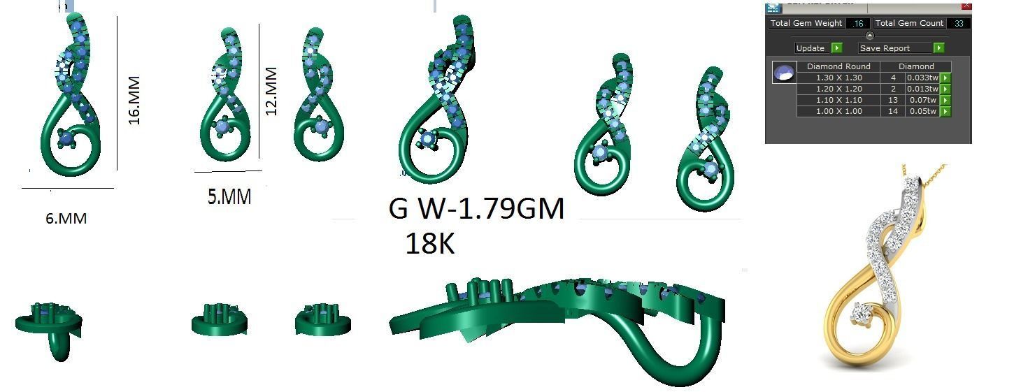 Earrings Collection lego flower 3D print model_77