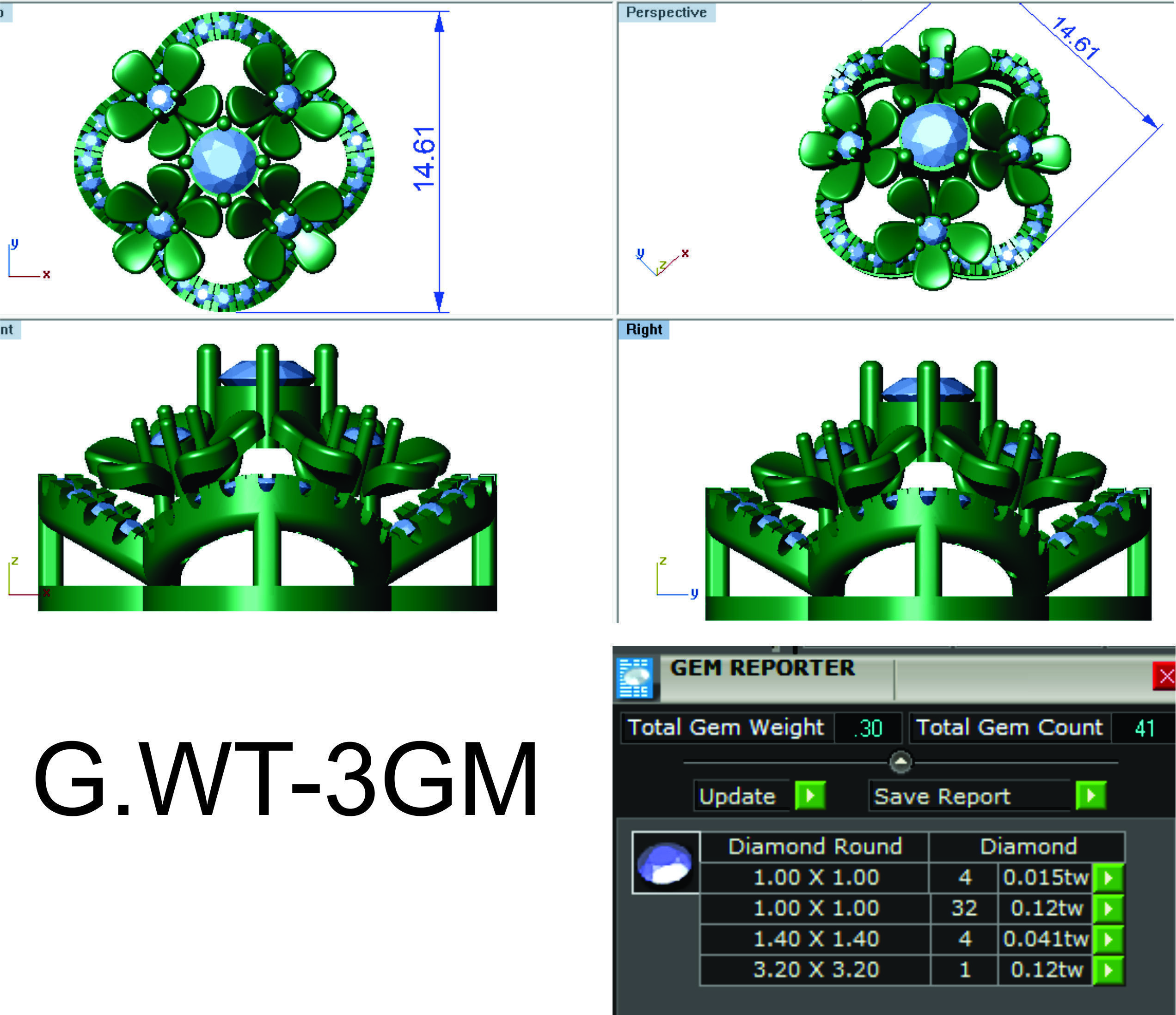 Earrings Collection lego flower 3D print model_3
