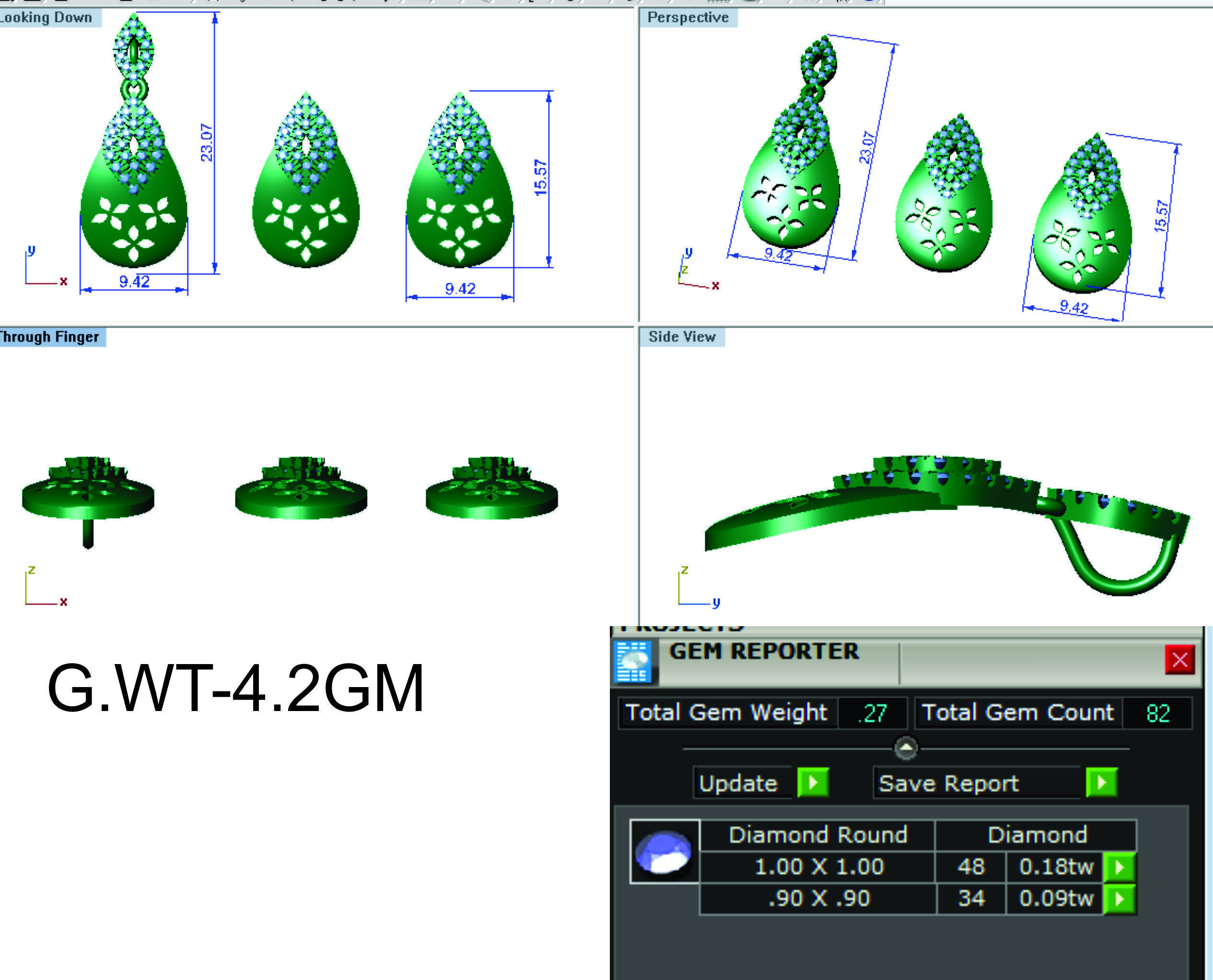 Earrings Collection lego flower 3D print model_84