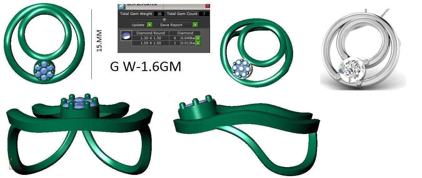 Earrings Collection lego flower 3D print model_52