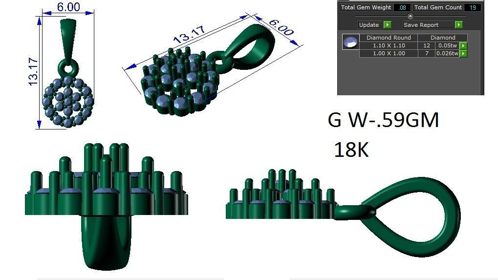 Earrings Collection lego flower 3D print model_34