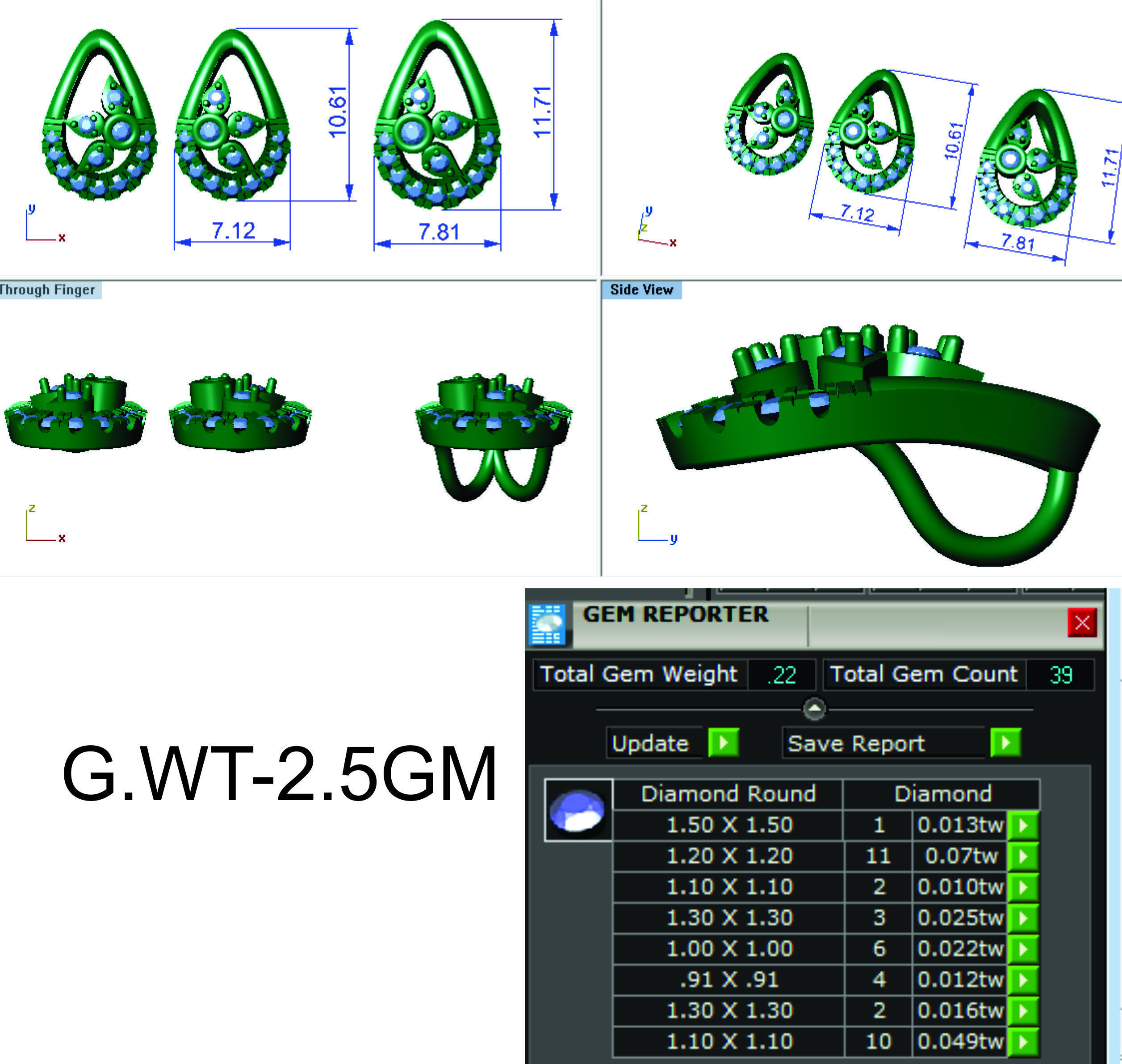 Earrings Collection lego flower 3D print model_32