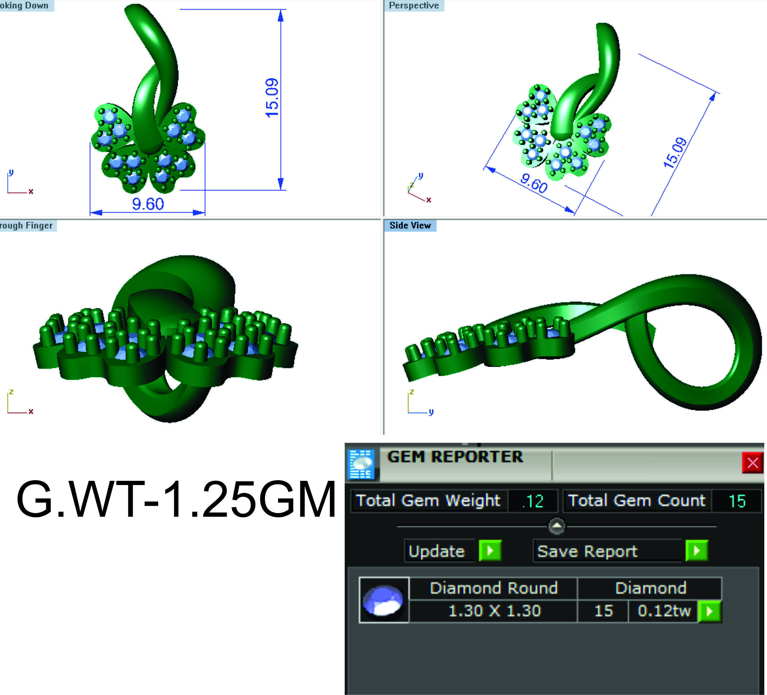 Earrings Collection lego flower 3D print model_25