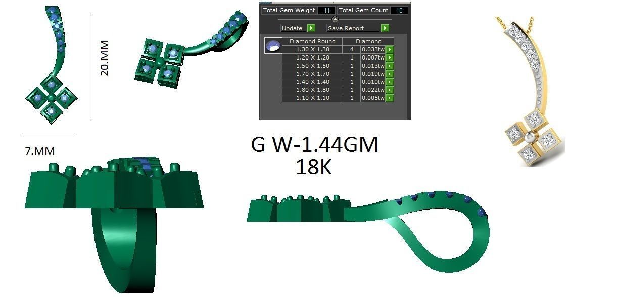 Earrings Collection lego flower 3D print model_62