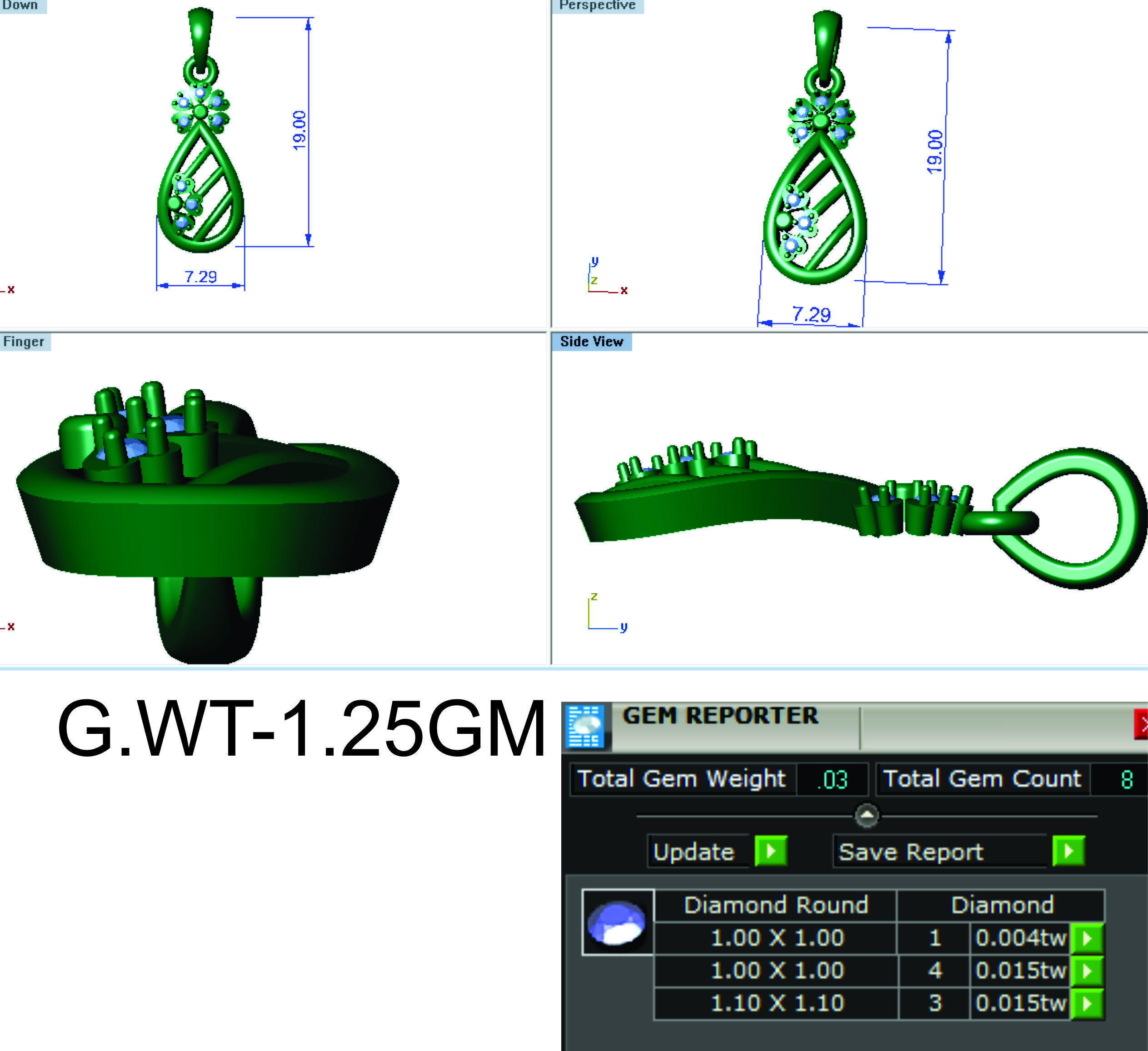 Earrings Collection lego flower 3D print model_15