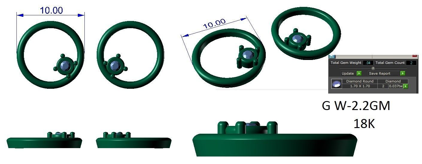 Earrings Collection lego flower 3D print model_56