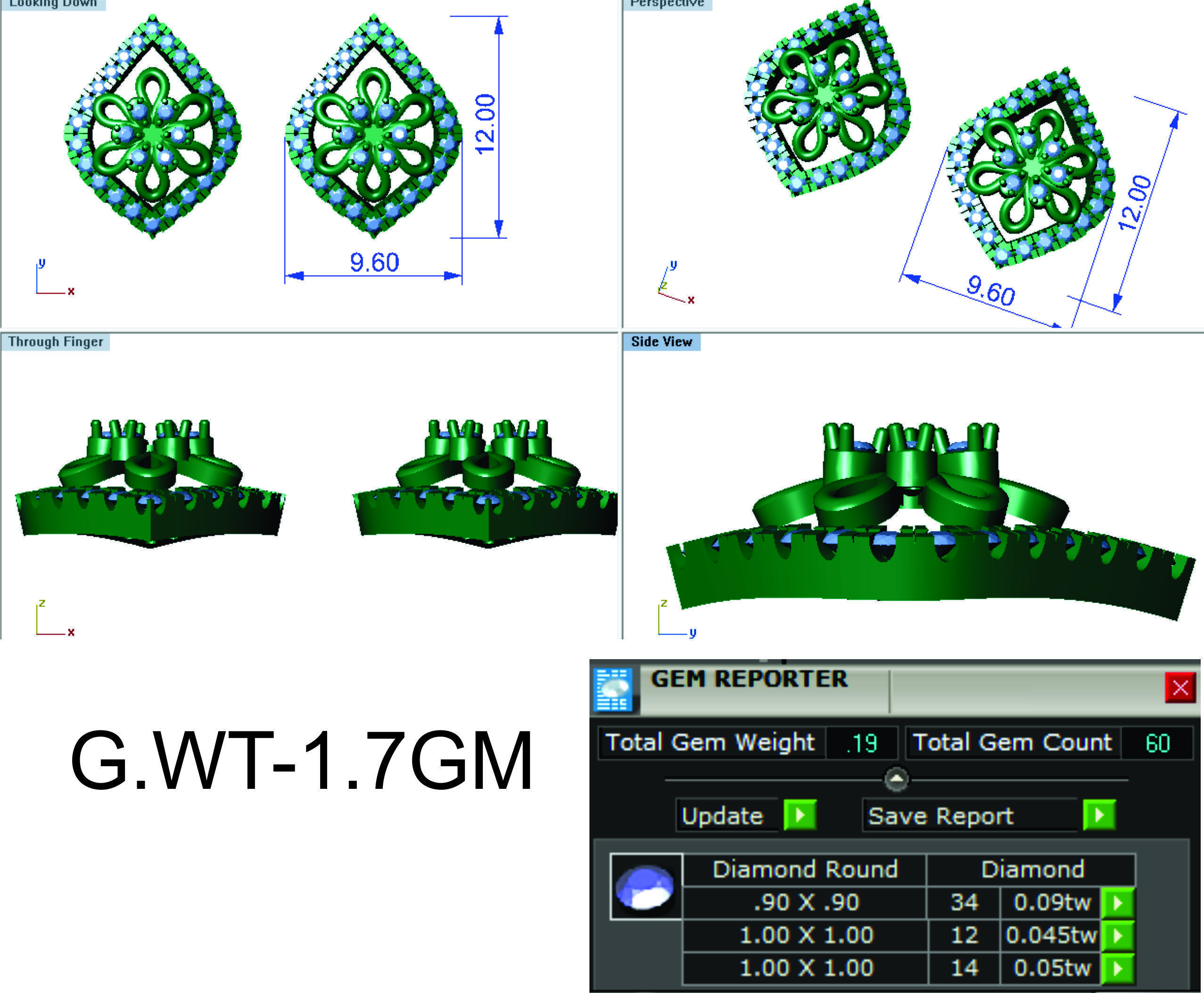 Earrings Collection lego flower 3D print model_22