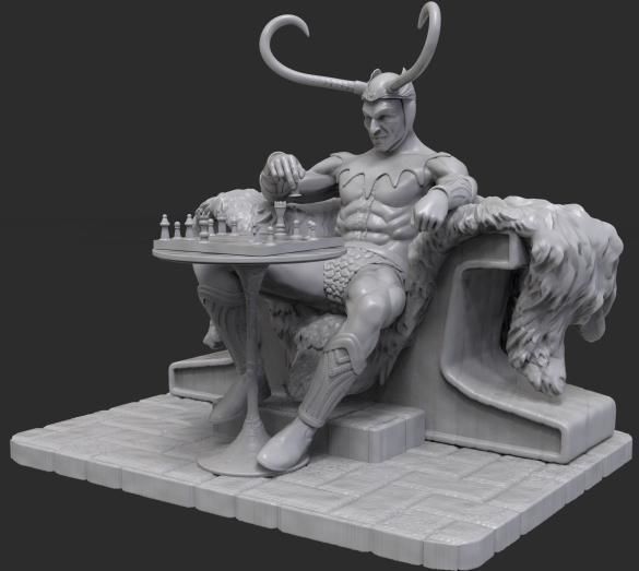 LOKI CHESSBOARD EDS 3D print model_1