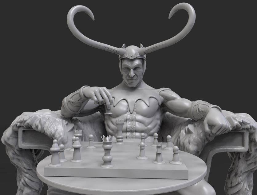 LOKI CHESSBOARD EDS 3D print model_2