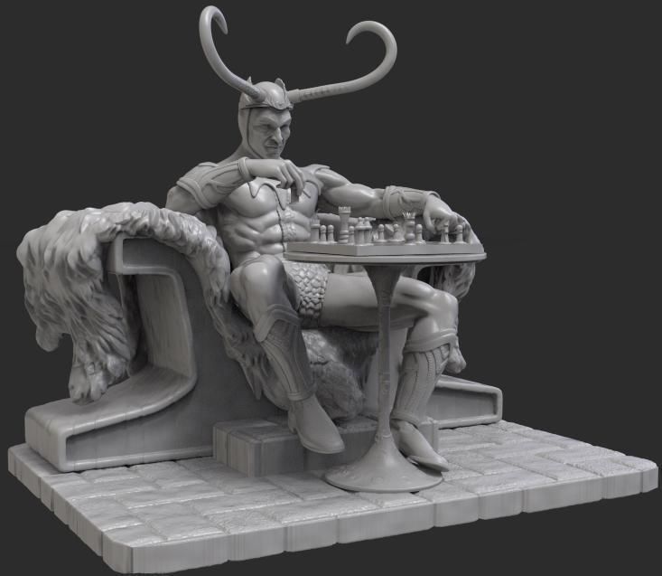 LOKI CHESSBOARD EDS 3D print model_4