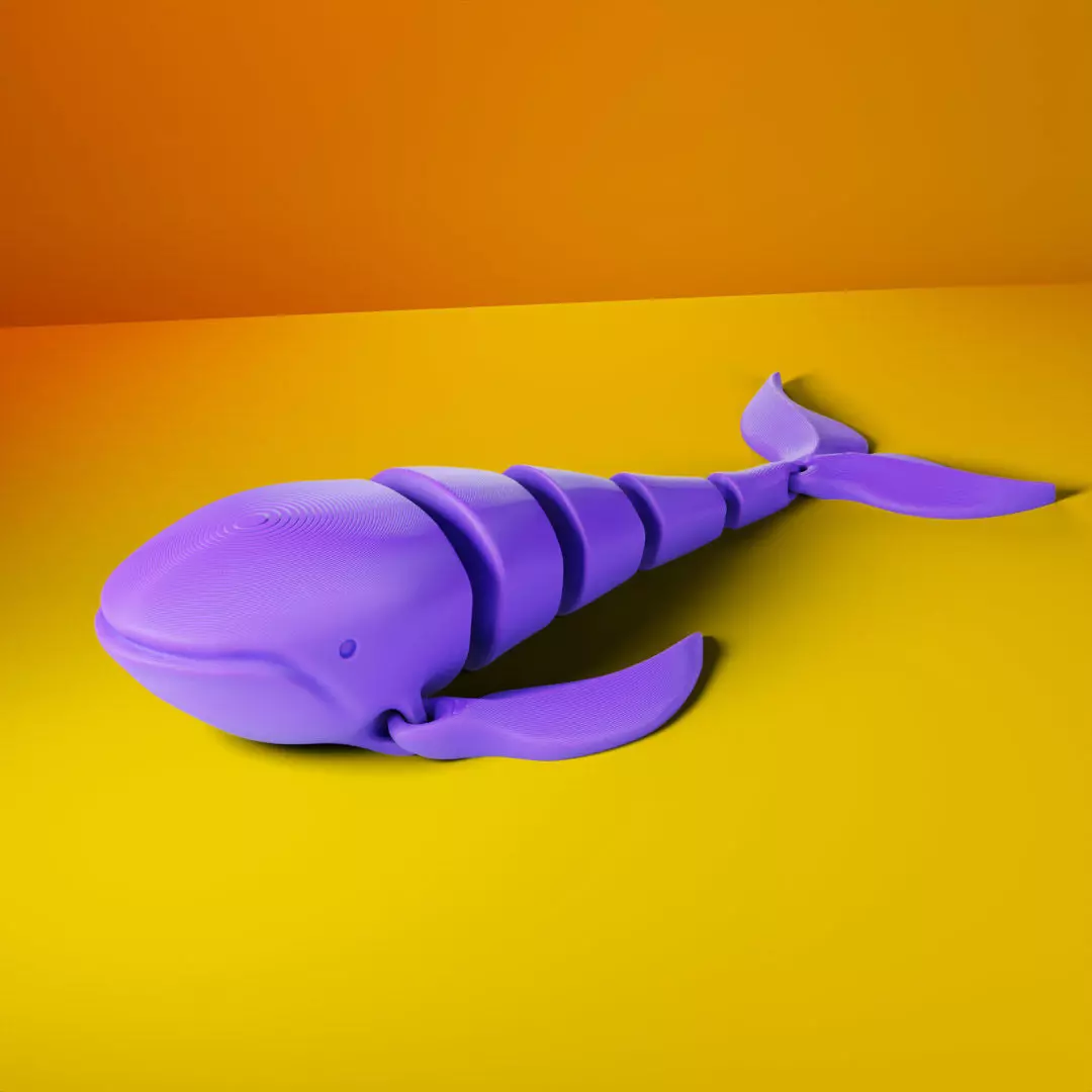 FLEXI WHALE 3D print model_0