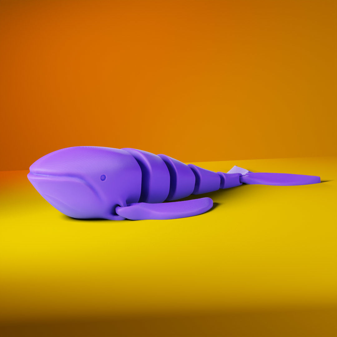FLEXI WHALE 3D print model_4