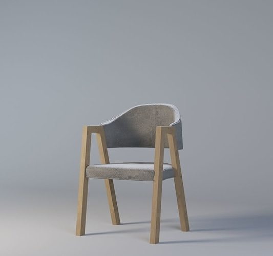 Upholstered Dining chair 3D model