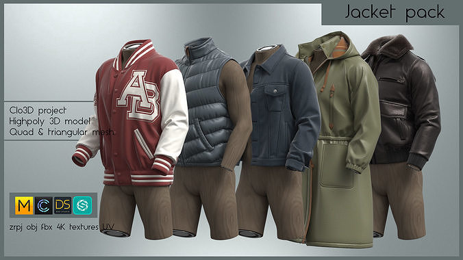 JACKET PACK 3D model