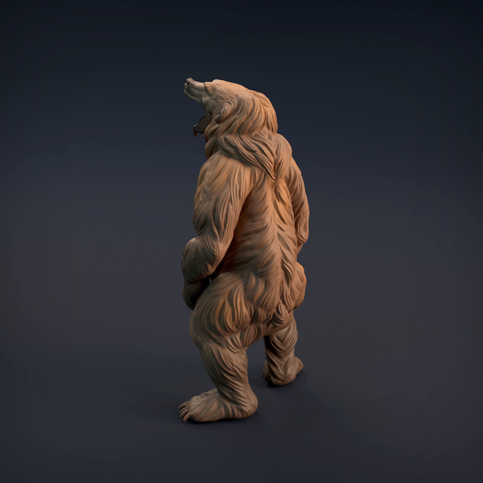 Grizzly Bear for 3D Printing 3D print model_3