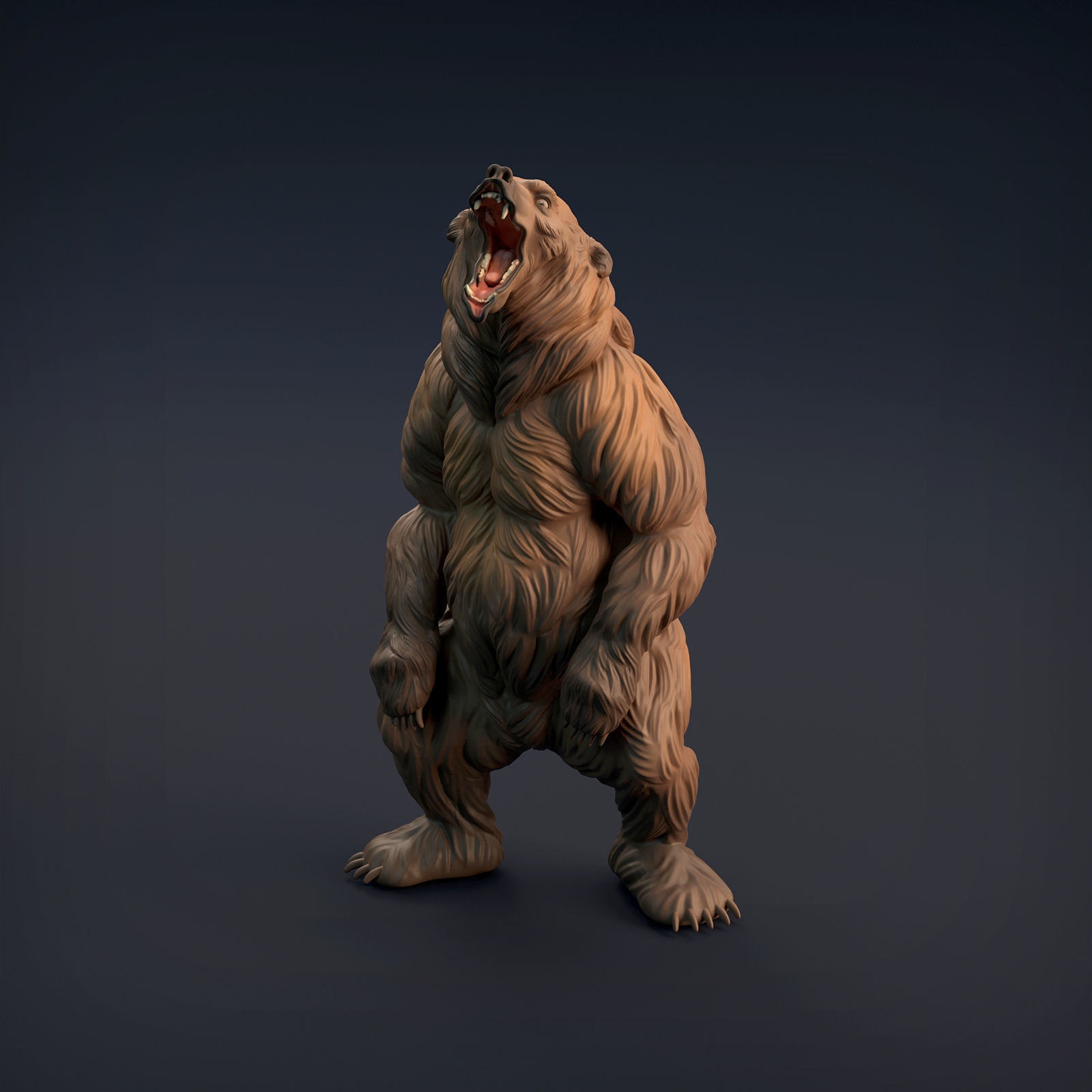 Grizzly Bear for 3D Printing 3D print model_1