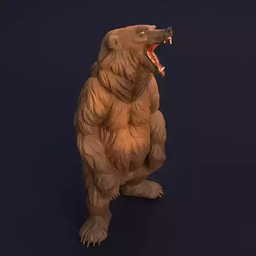 Grizzly Bear for 3D Printing 3D print model