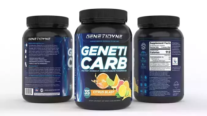 Protein Powder 3D model