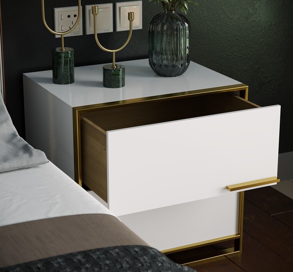 Modern Drawer Free 3D model_3