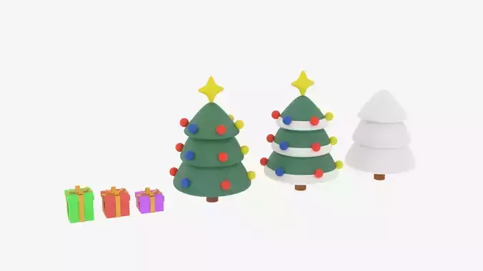 Christmas Tree and Gift Boxes