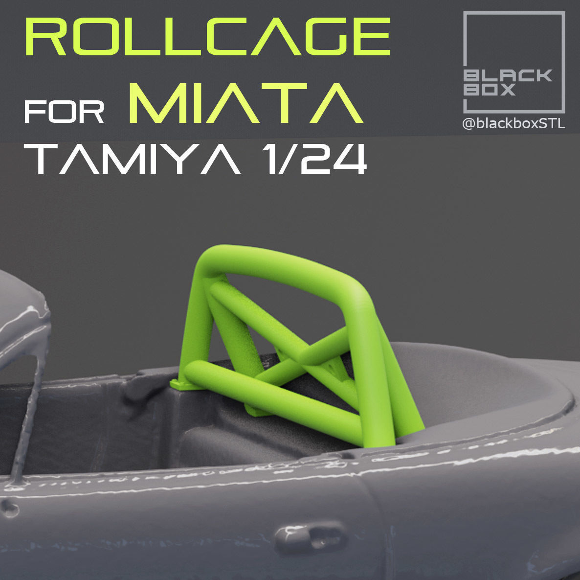 MAZDA MIATA ROLLCAGE For TAMIYA 1-24th MODELKIT 3D print model_2