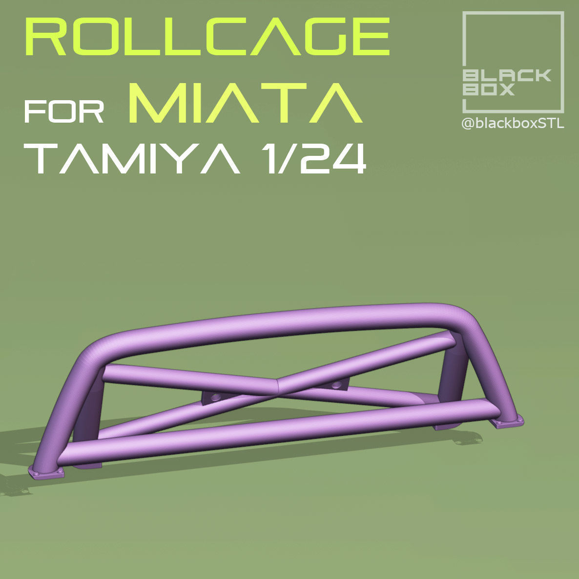 MAZDA MIATA ROLLCAGE For TAMIYA 1-24th MODELKIT 3D print model_5