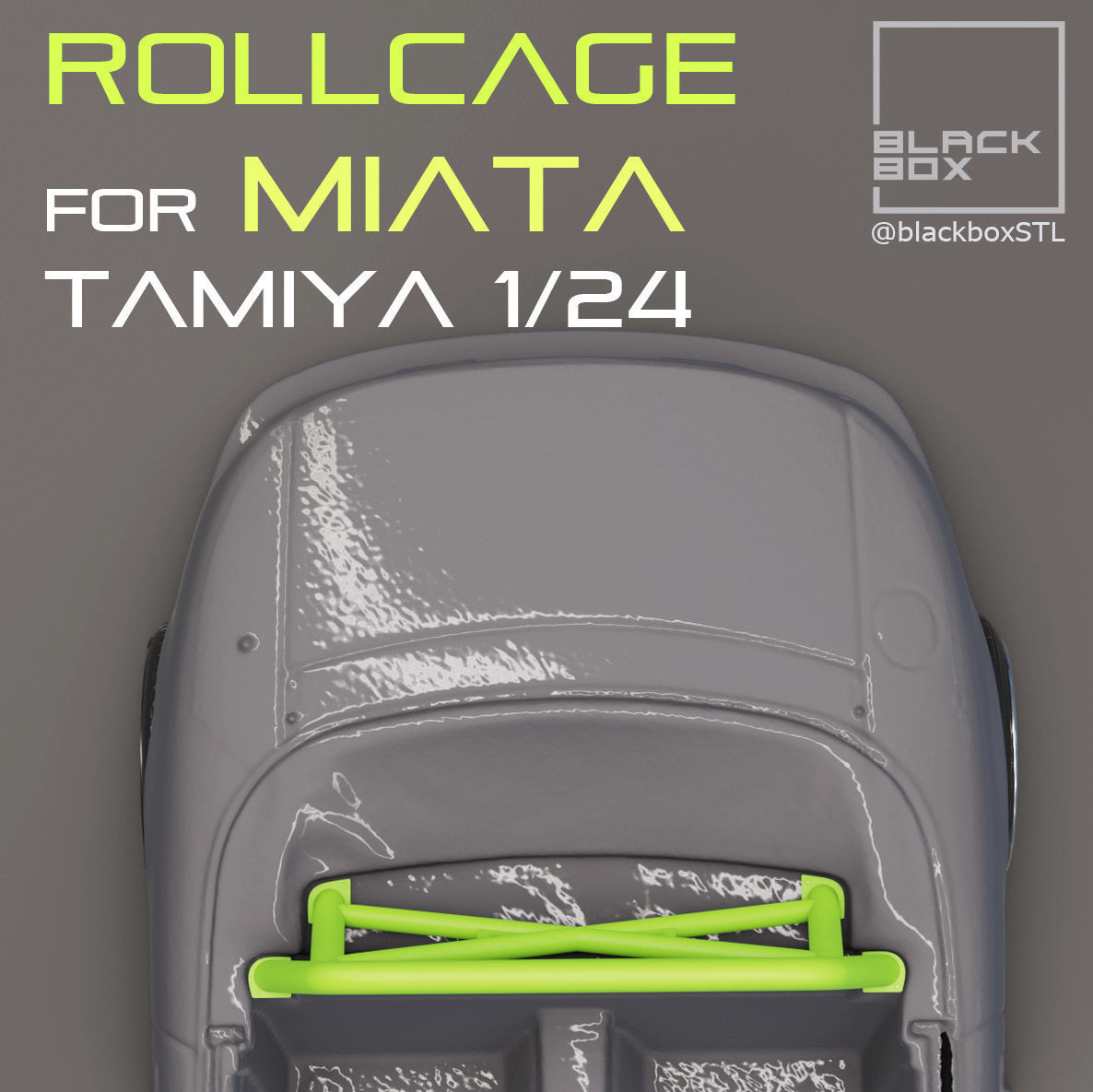 MAZDA MIATA ROLLCAGE For TAMIYA 1-24th MODELKIT 3D print model_3