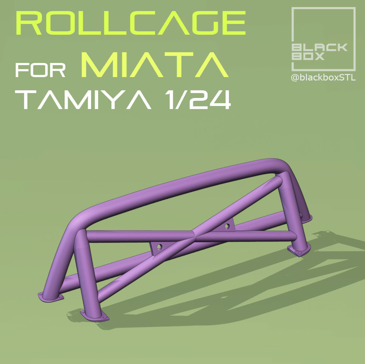 MAZDA MIATA ROLLCAGE For TAMIYA 1-24th MODELKIT 3D print model_4