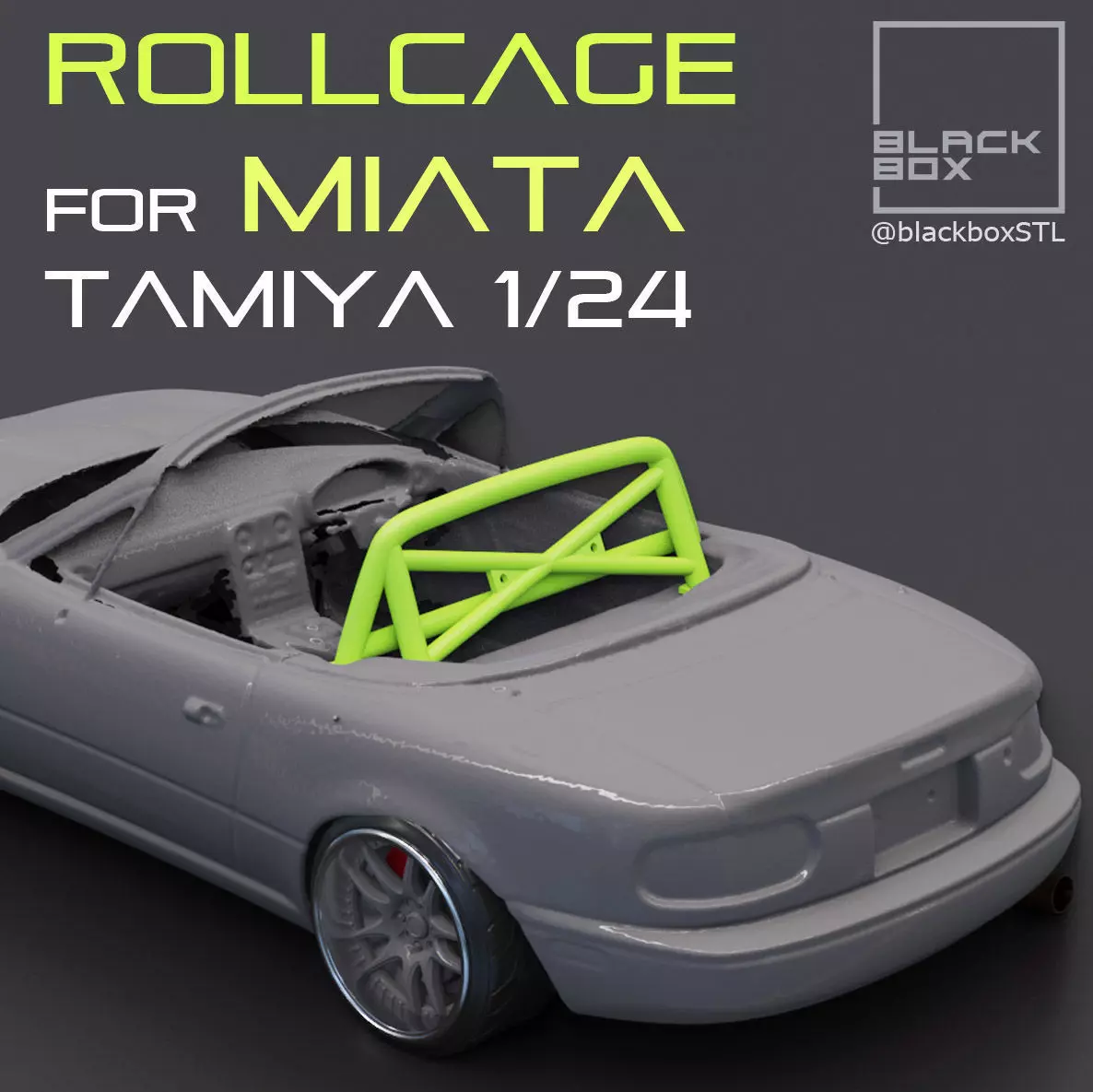 MAZDA MIATA ROLLCAGE For TAMIYA 1-24th MODELKIT 3D print model_0