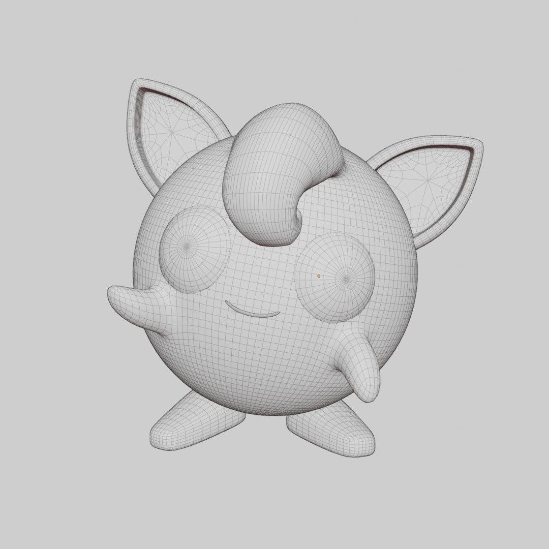 Pokemon Jigglypuff 3D Model  Free 3D model_1