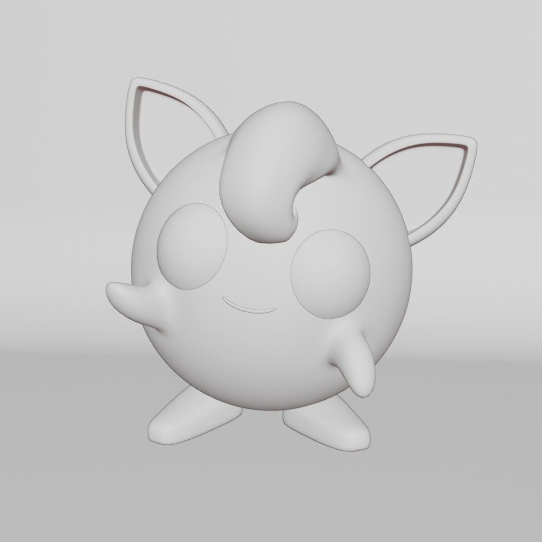 Pokemon Jigglypuff 3D Model  Free 3D model_3