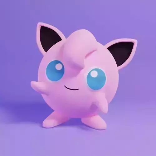 Pokemon Jigglypuff 3D Model 