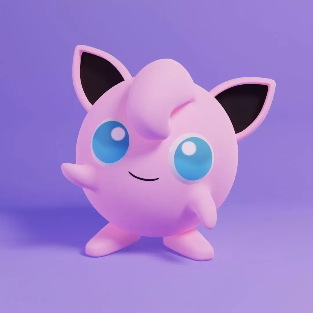 Pokemon Jigglypuff 3D Model  Free 3D model_0