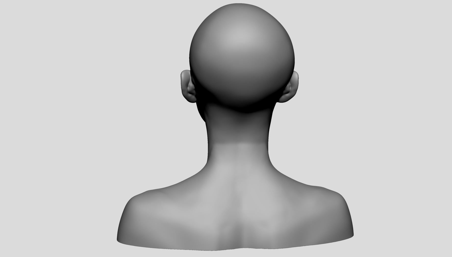 Female Head v16 3D model_4