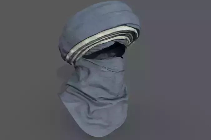 Tagelmust Tuareg Low-poly 3D model