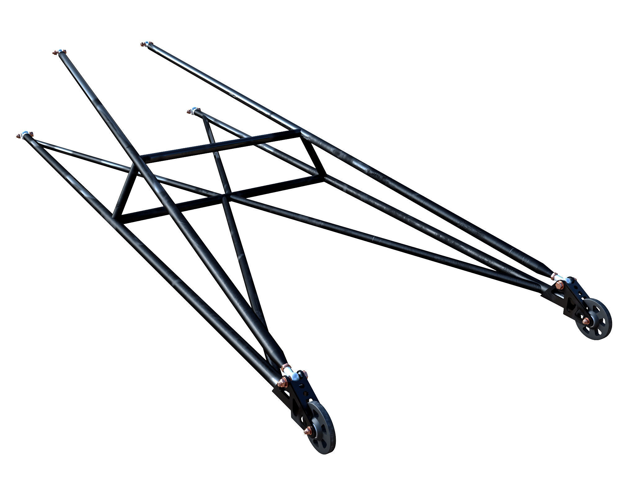 Drag Racing Wheelie Bar 3D model