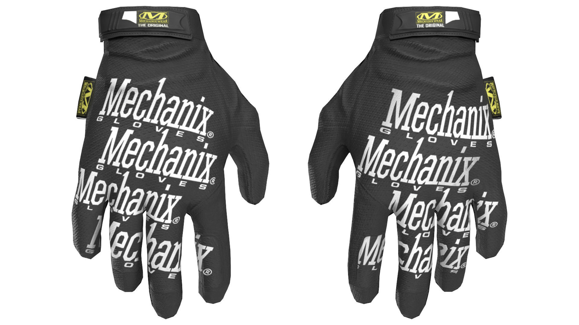MILITARY Game Ready Mechanix Gloves Low-poly 3D model_3