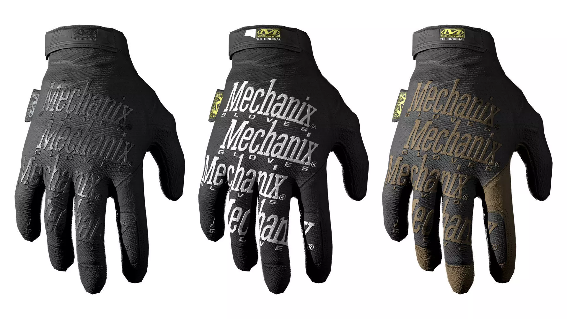 MILITARY Game Ready Mechanix Gloves Low-poly 3D model_0