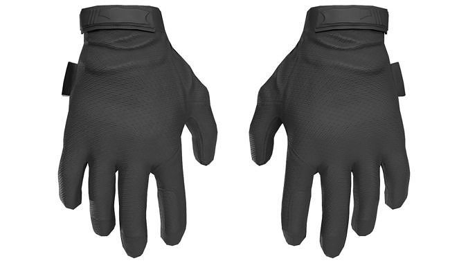 MILITARY Game Ready Mechanix Gloves Low-poly 3D model 5