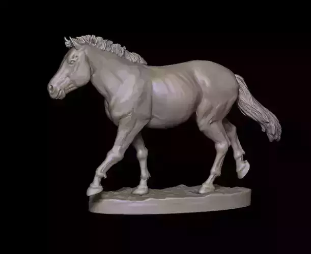 Horse 1-6 scale ready to 3D print - STL 