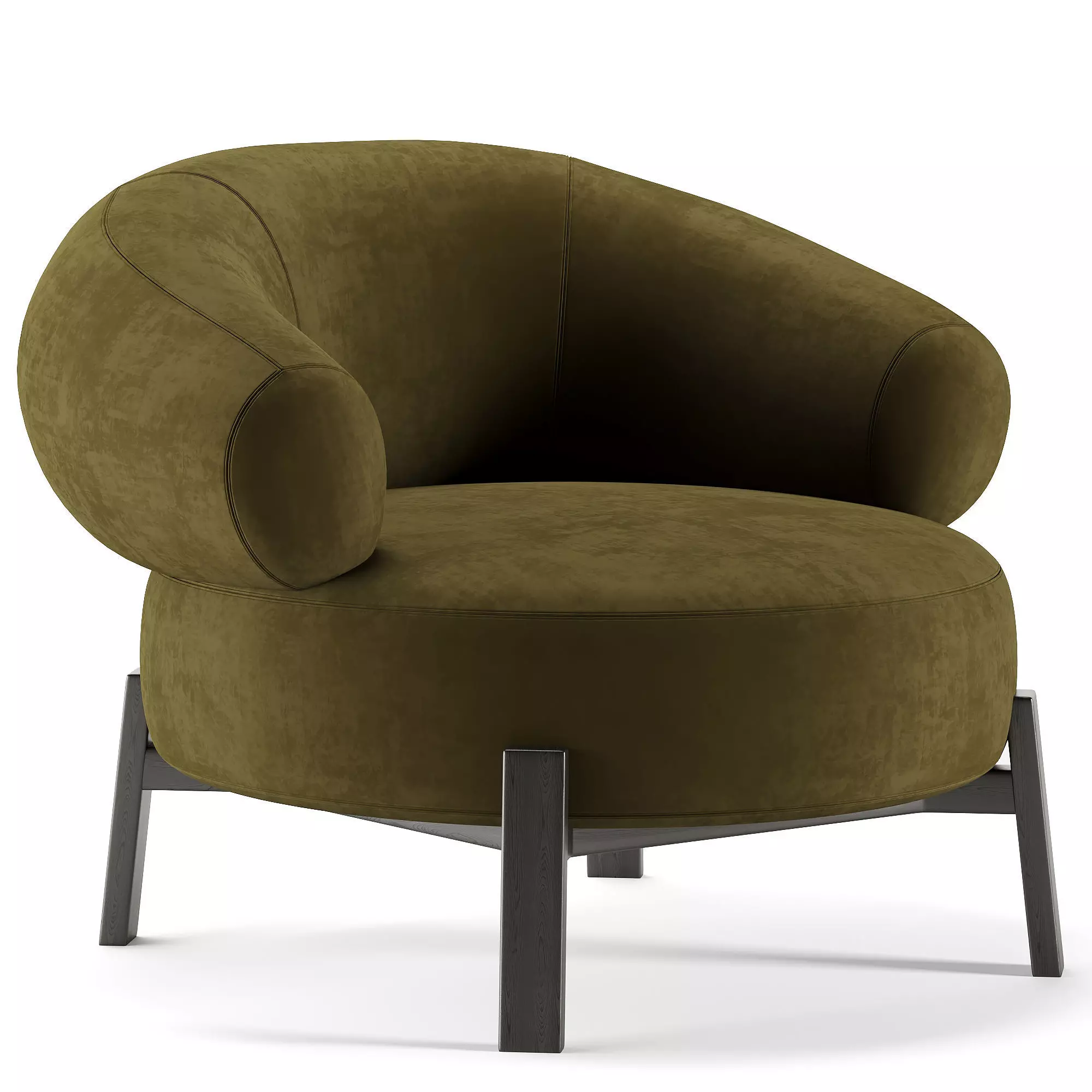 Romola Occasional Chair Low-poly 3D model