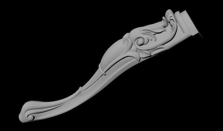 leg High quality 3d models for processing on a cnc machine 3D model_3
