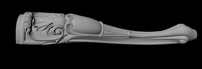 leg High quality 3d models for processing on a cnc machine 3D model_2