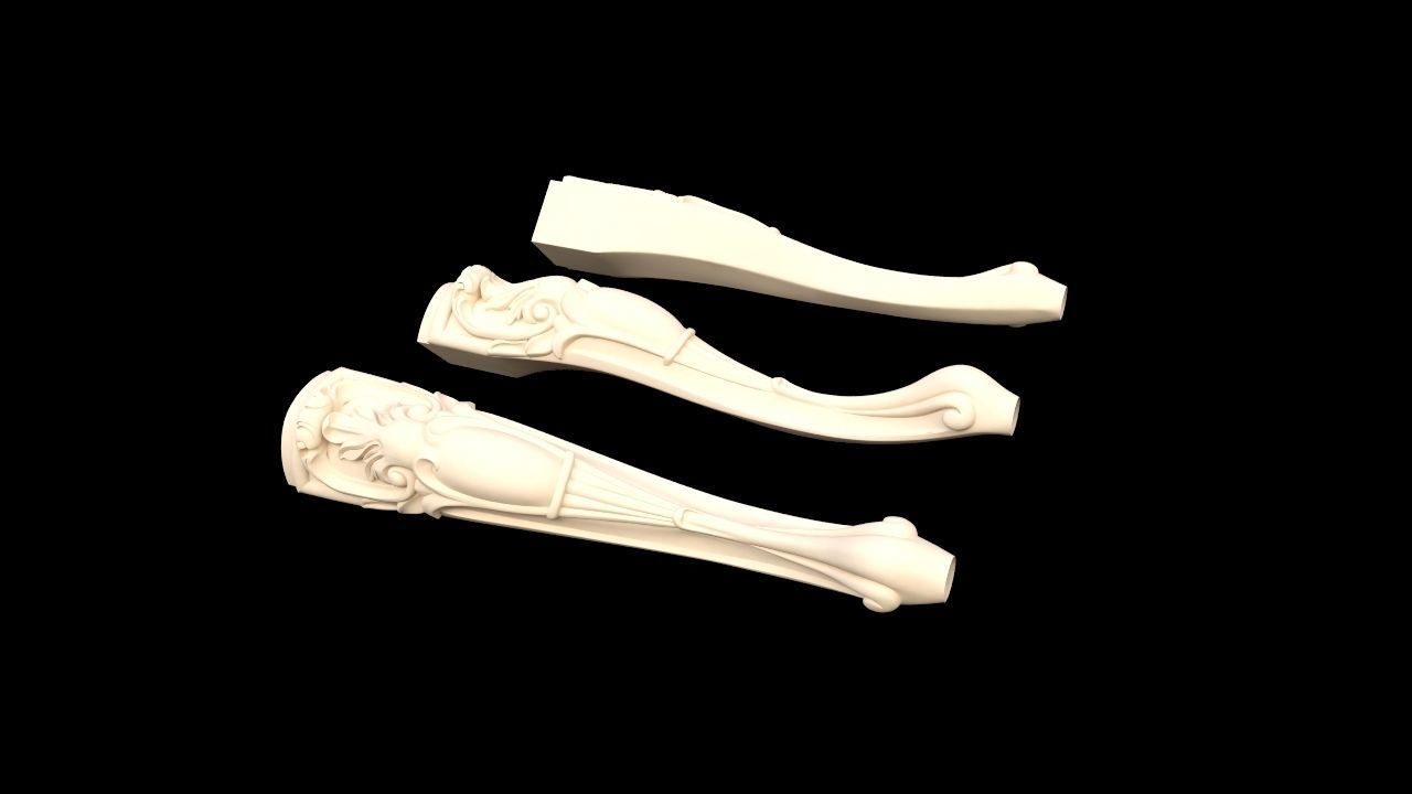 leg High quality 3d models for processing on a cnc machine 3D model_1