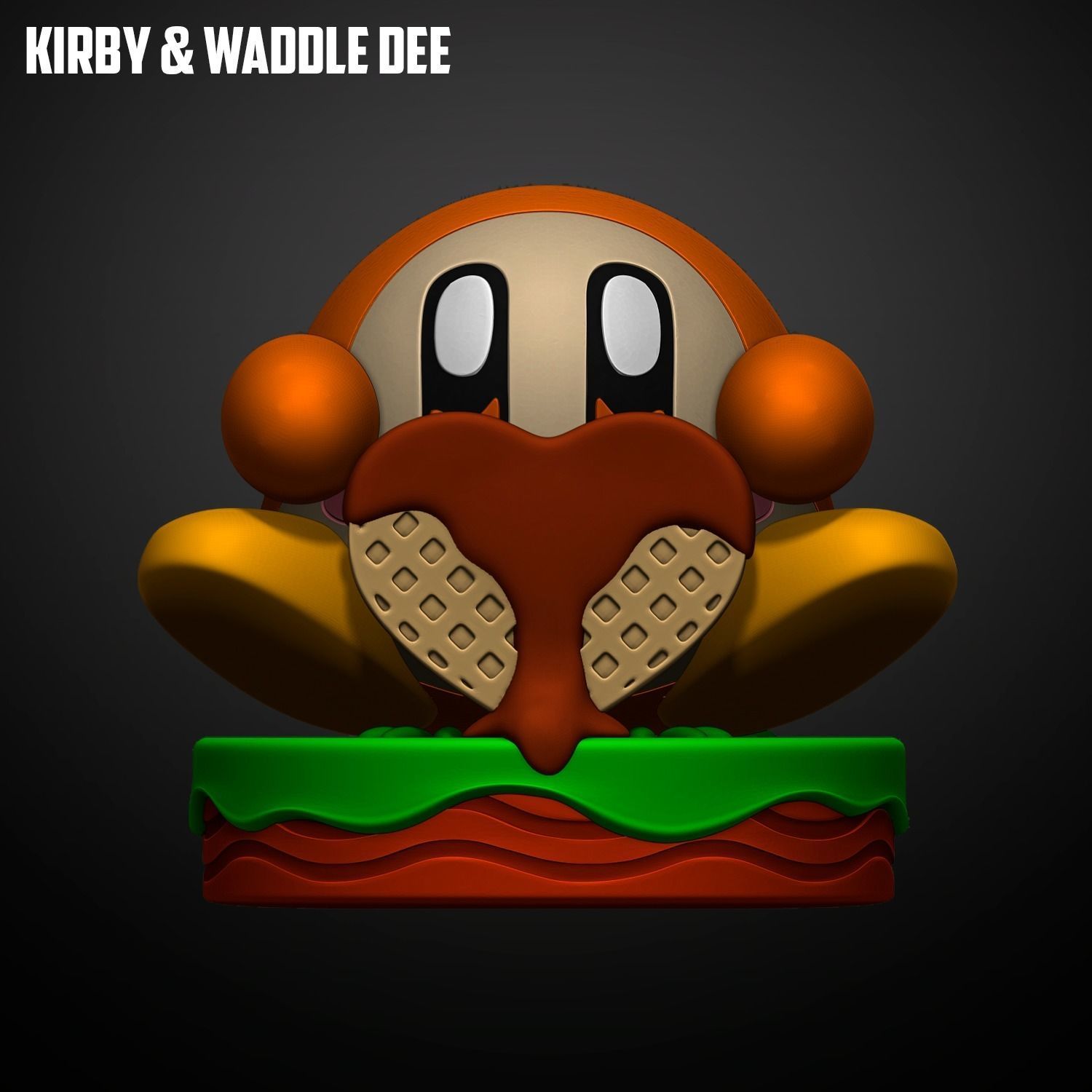 KIRBY Y WADDLE DEE 3D print model_2