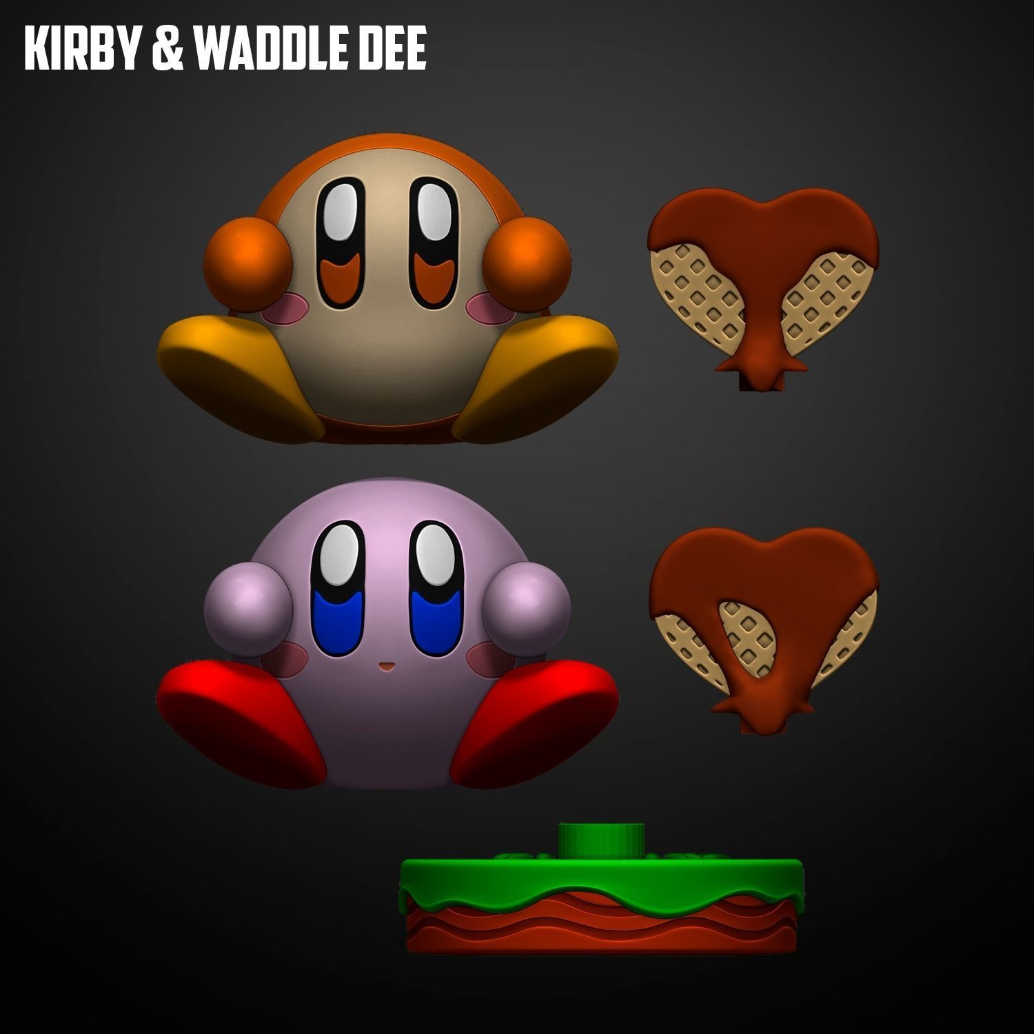 KIRBY Y WADDLE DEE 3D print model_8