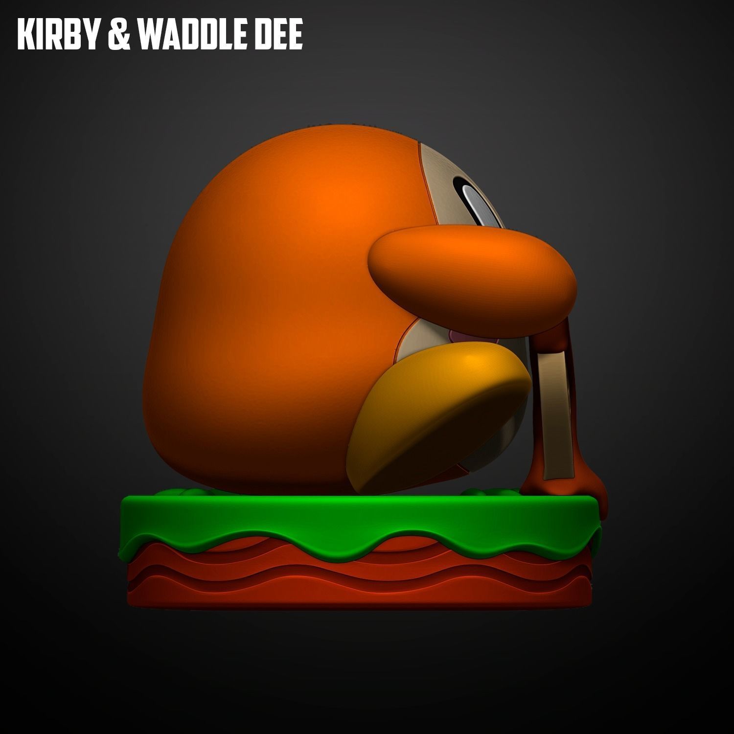 KIRBY Y WADDLE DEE 3D print model_3