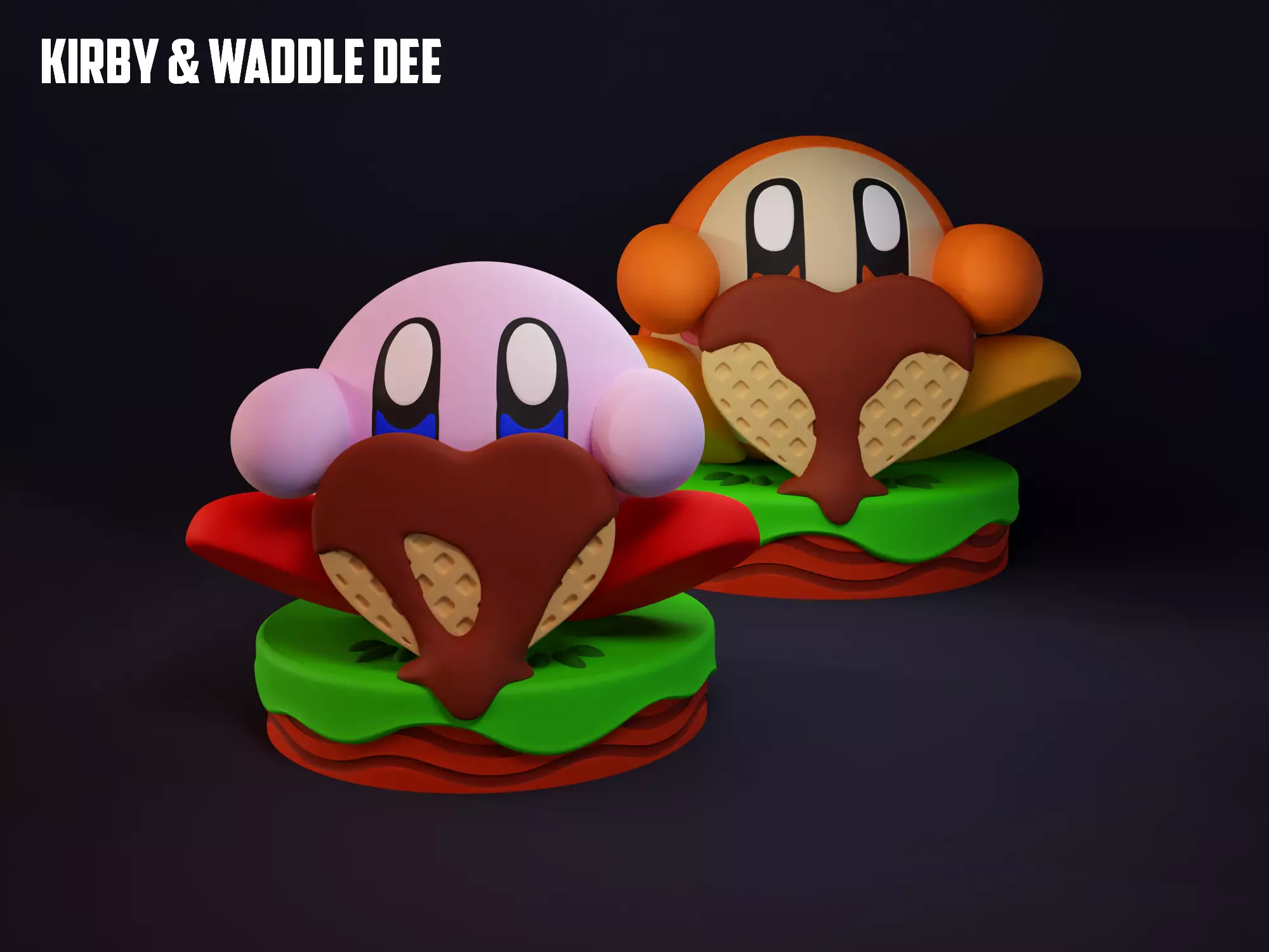 KIRBY Y WADDLE DEE 3D print model_0