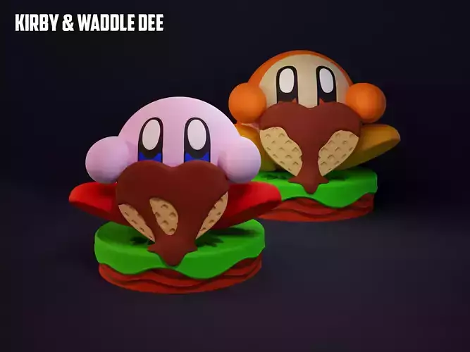 KIRBY Y WADDLE DEE 3D print model