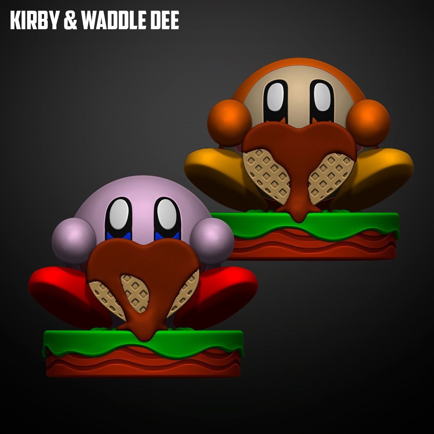 KIRBY Y WADDLE DEE 3D print model_1